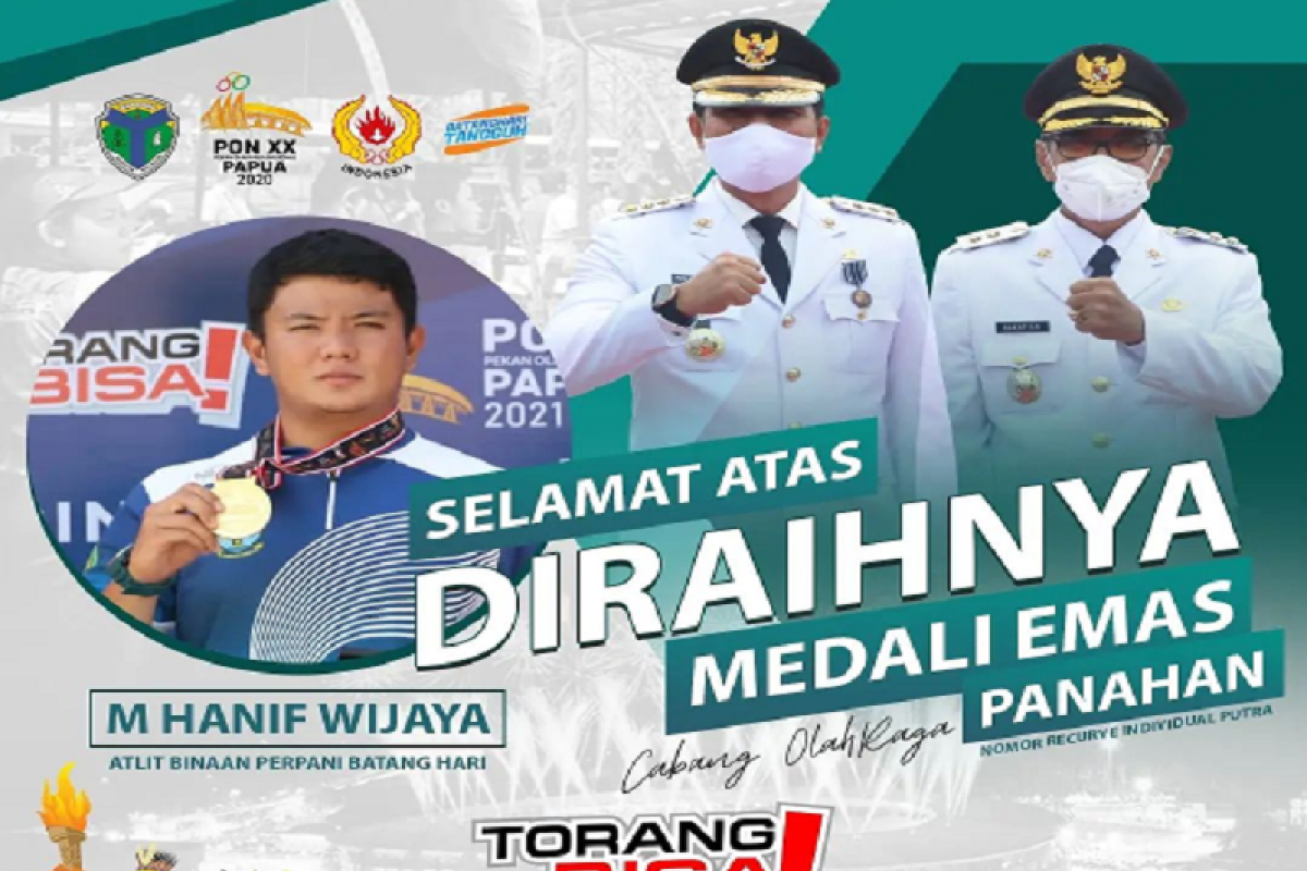 Kabupaten Batanghari berikan selamat atlet peraih medali di PON