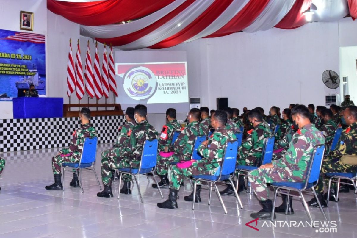 TNI AL latihan pengamanan VVIP di wilayah Sorong