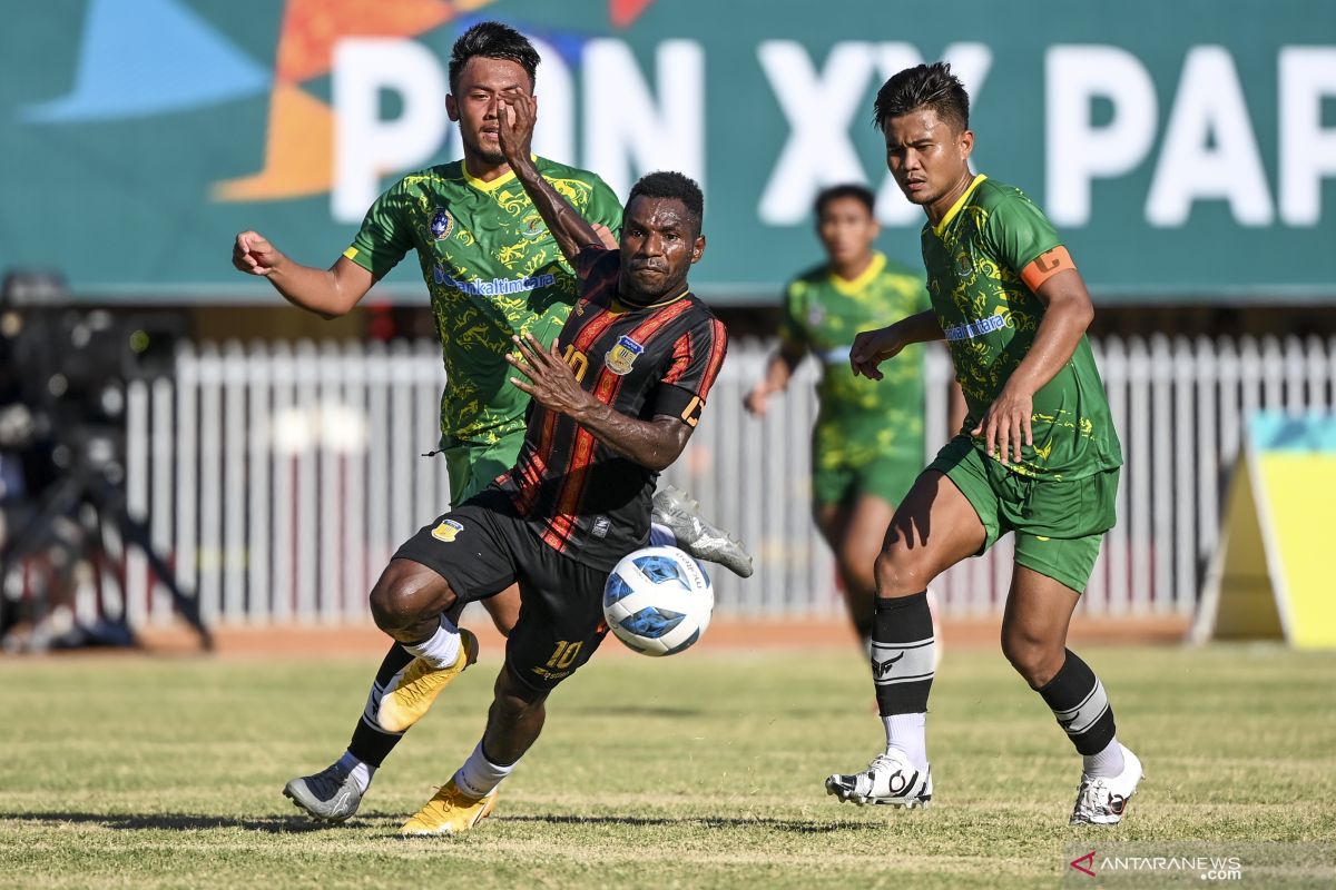 PON Papua - Perjalanan tim sepak bola putra Papua dan Aceh ke final