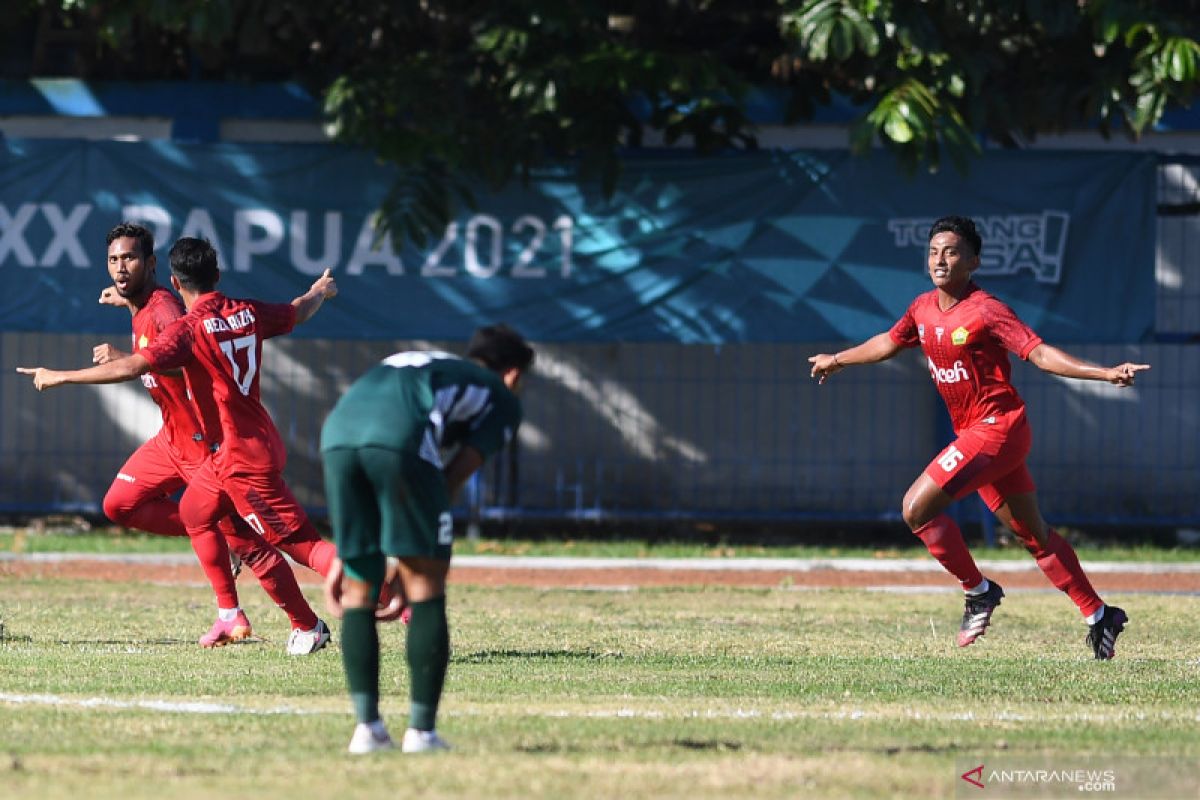 PON Papua - Jelang final sepak bola putra, Papua akui pertahanan Aceh kuat