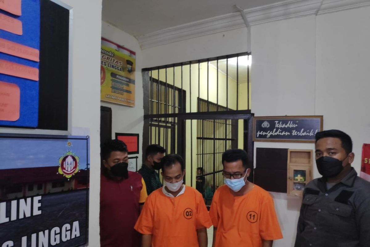 Polres Lingga tetapkan dua tersangka korupsi anggaran Desa Limbung