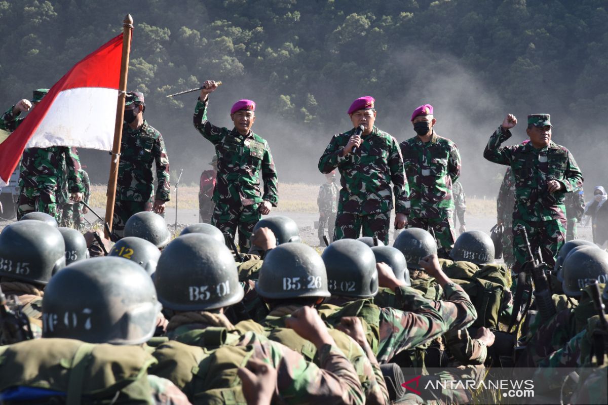 Kasal berikan motivasi kepada calon prajurit Marinir TNI AL