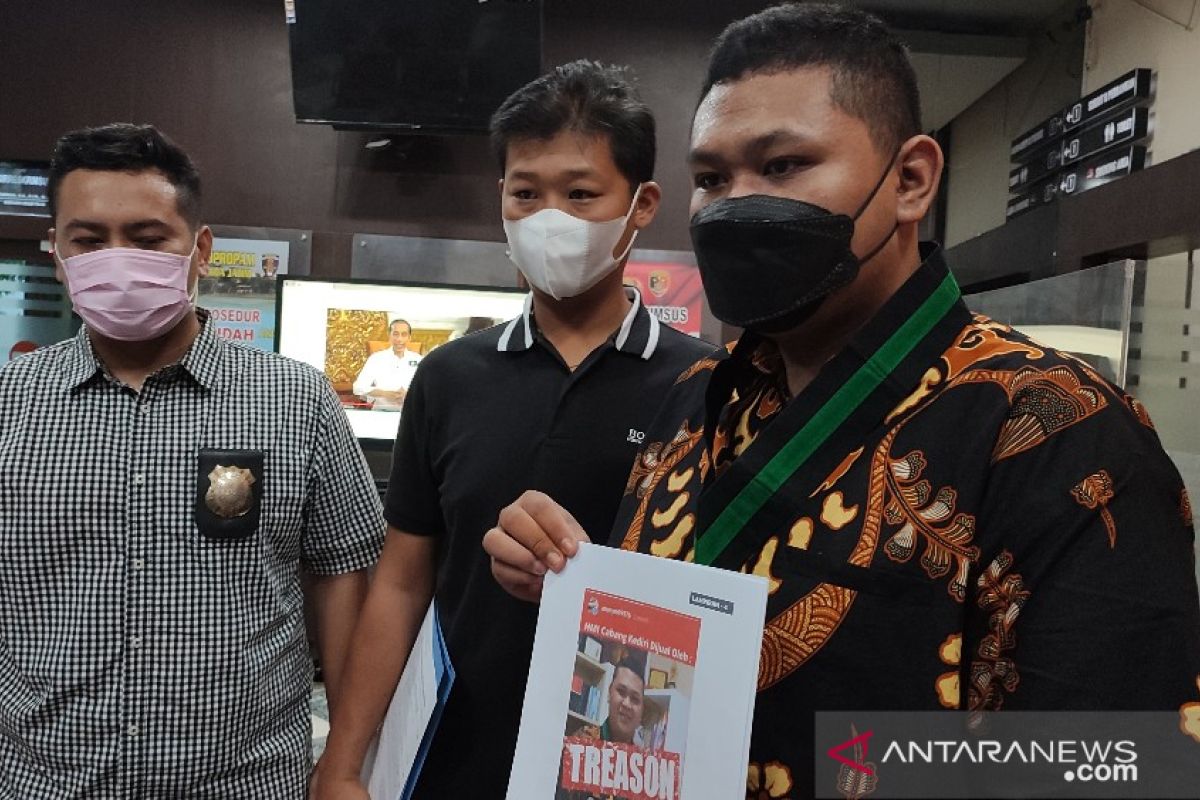 Ketum HMI Kediri adukan sejumlah akun atas dugaan pencemaran nama baik ke Polda Jatim