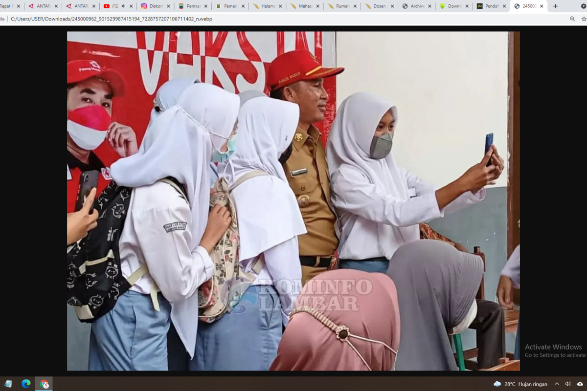 Bupati Lampung Barat hadiri gebyar vaksinasi COVID-19 bagi pelajar dan masyarakat