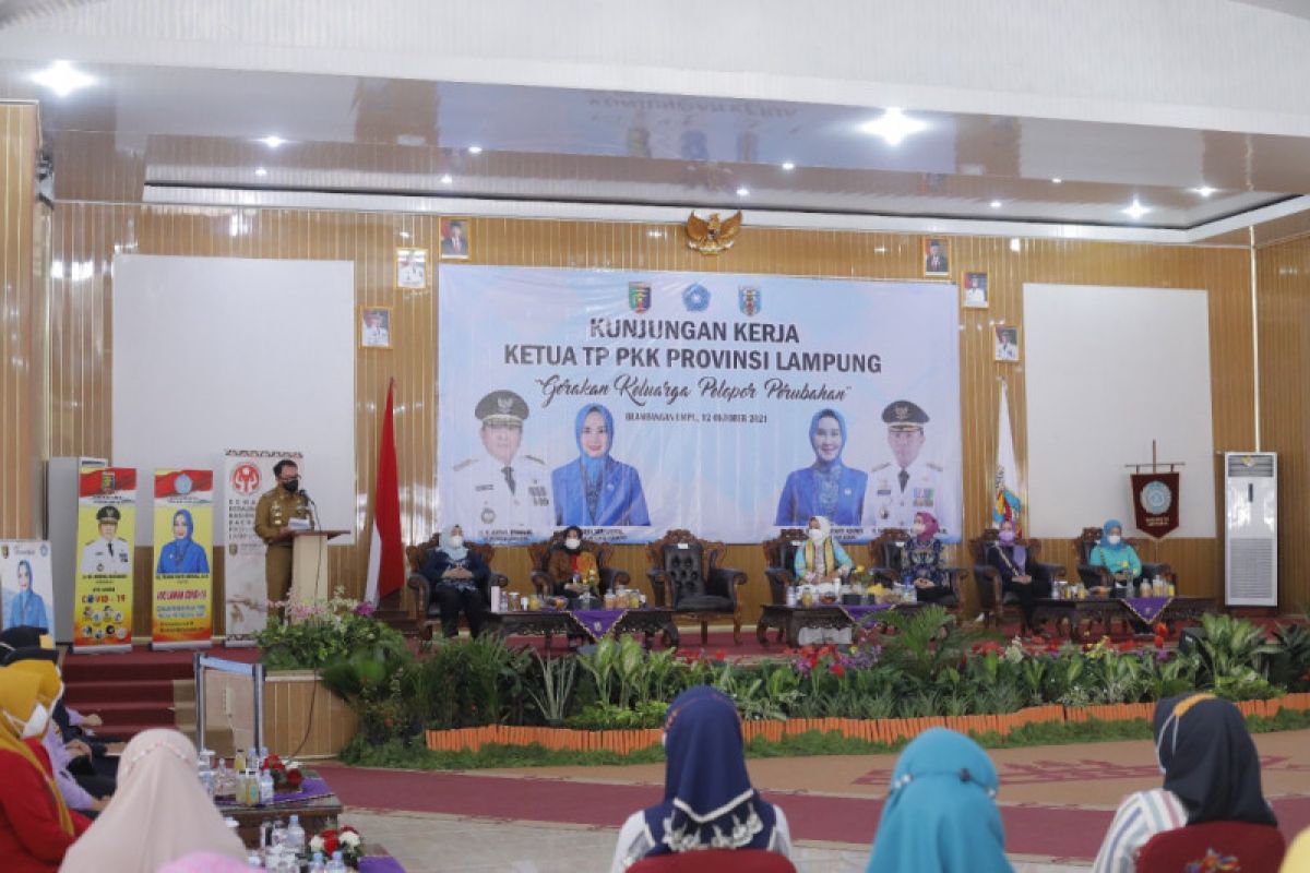Bupati Waykanan sambut kunjungan Ketua TP PKK Provinsi Lampung