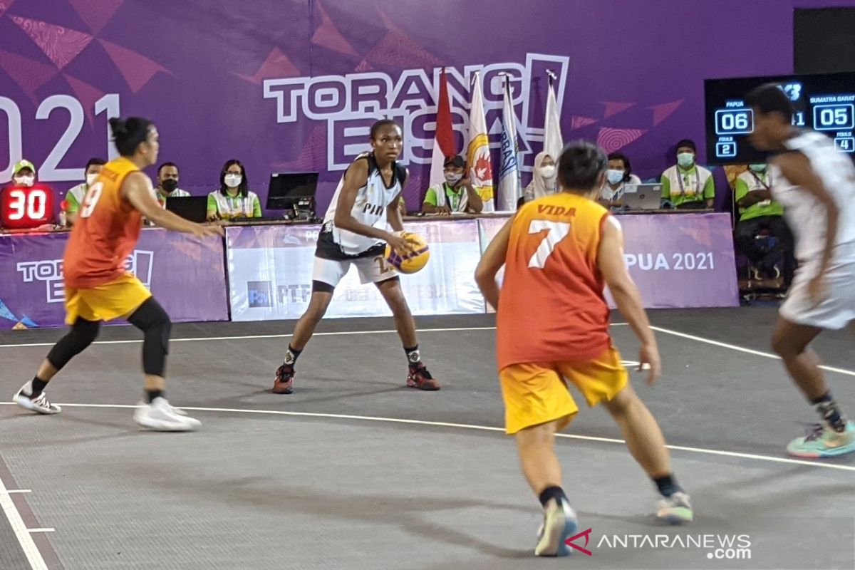 PON Papua - Tim bola basket 3x3 putri PON Papua ke final