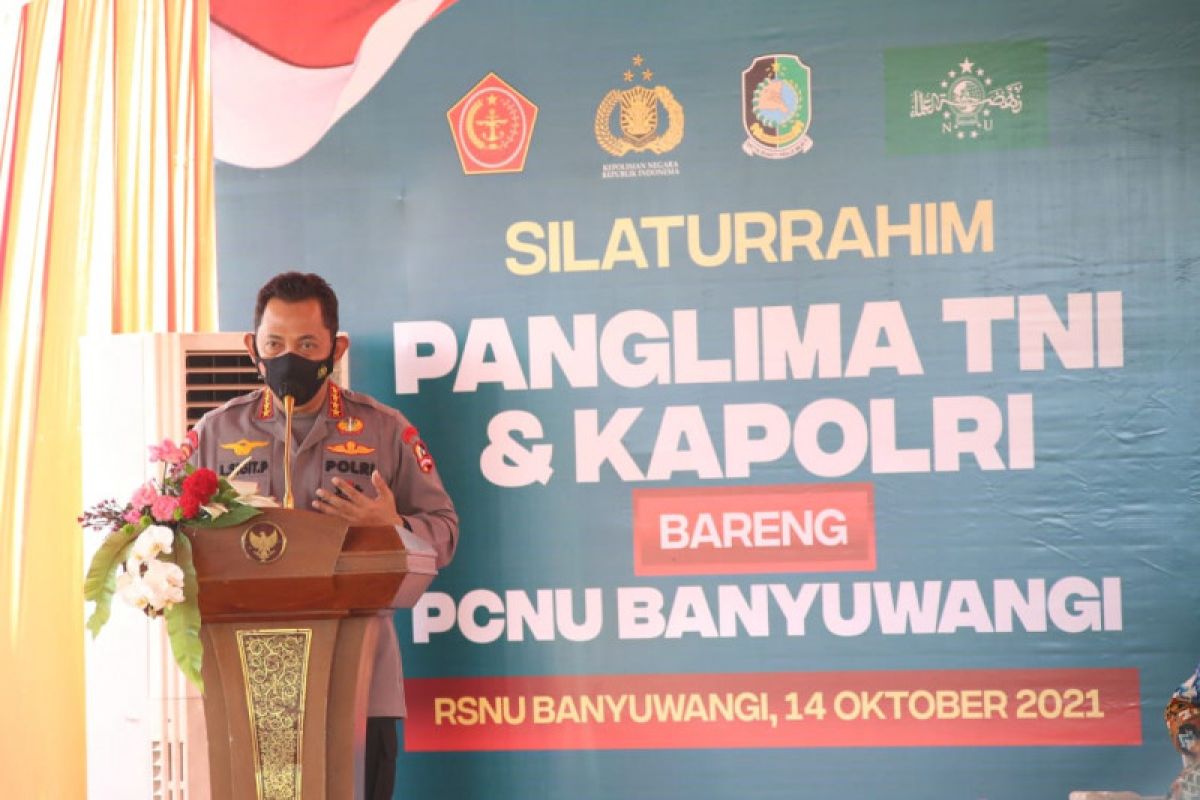 Kapolri ajak PCNU Banyuwangi perkuat penanganan COVID-19