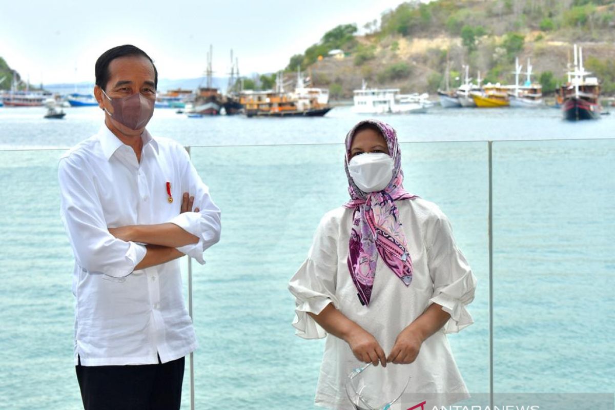 Presiden Jokowi meresmikan penataan sejumlah kawasan di Labuan Bajo