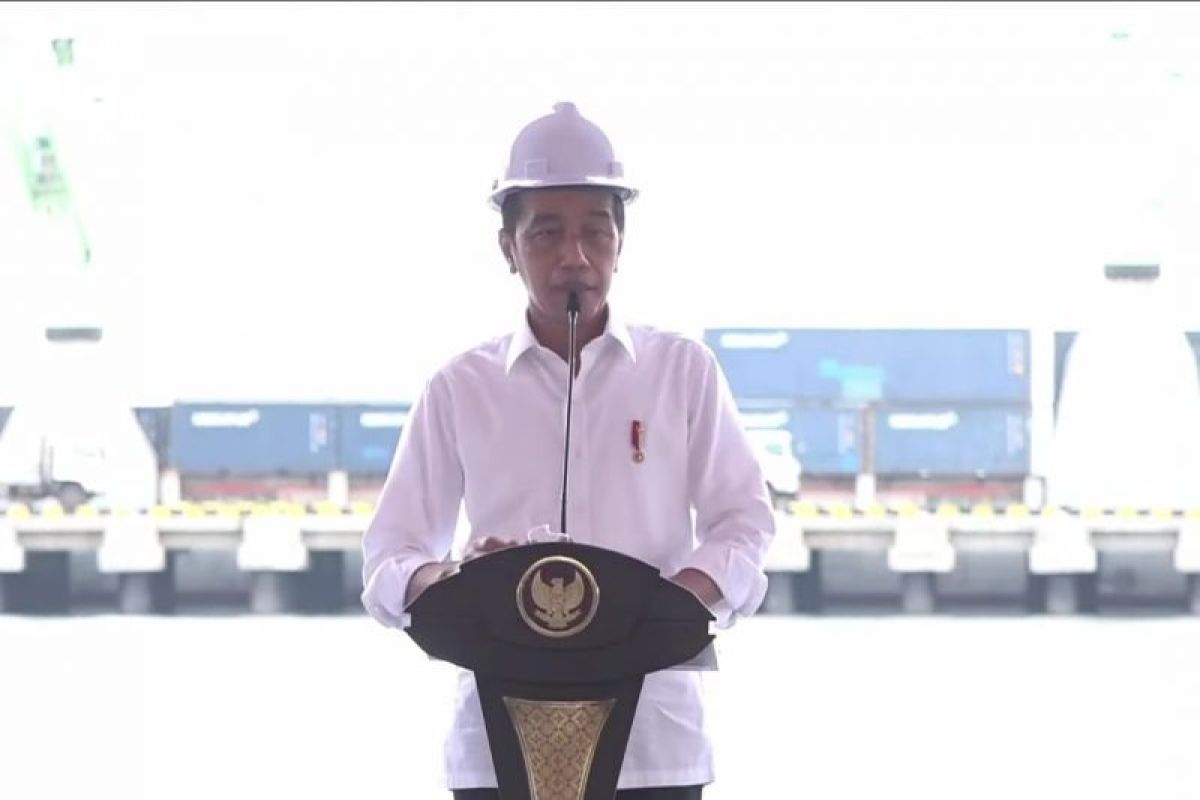 Presiden Joko Widodo resmikan holding Pelindo dan Terminal Wae Kelambu