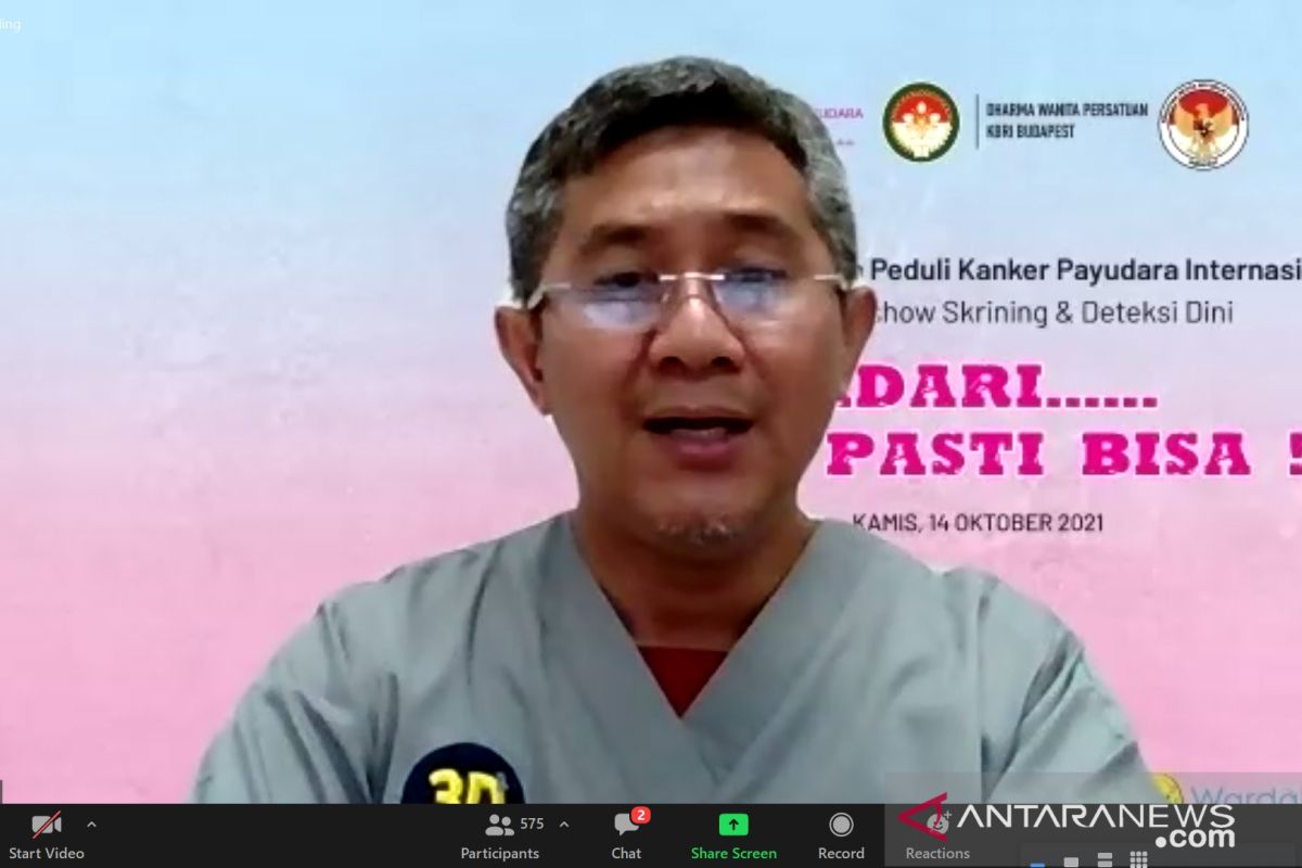 Dokter: Kanker payudara dapat terjadi pada pria dan bisa lebih ganas