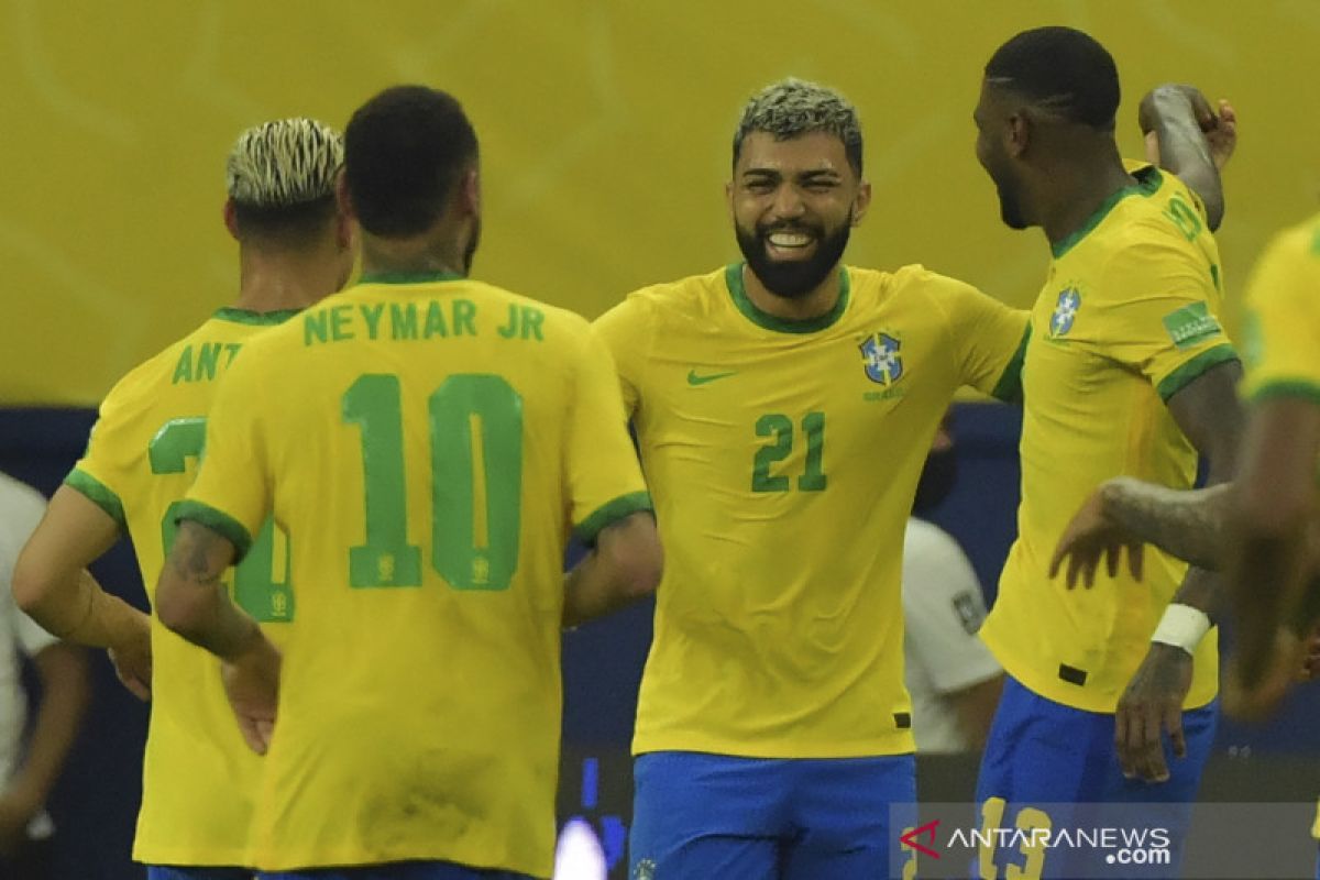 Kualifikasi Piala Dunia 2022: Brazil libas Uruguay dengan skor 4-1