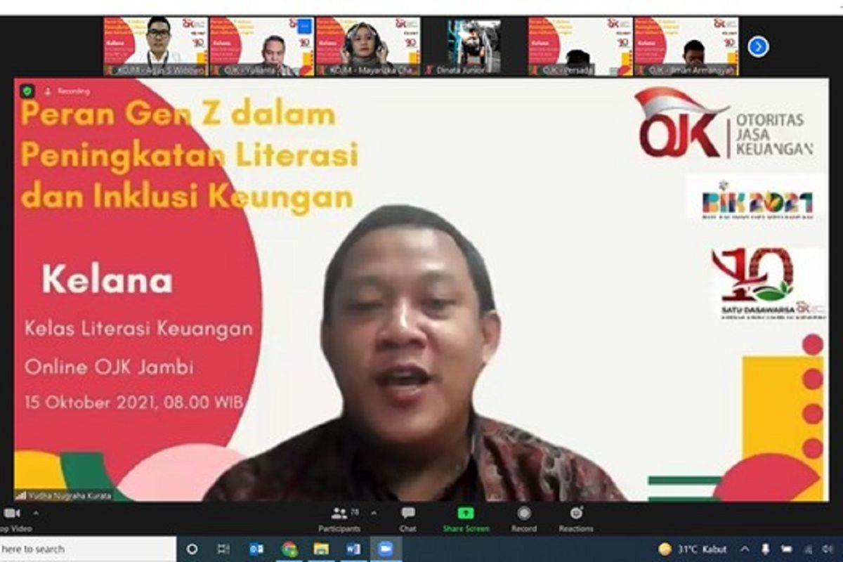 OJK Jambi sebut 'Gen Z' berperan dalam peningkatan literasi dan inklusi keuangan