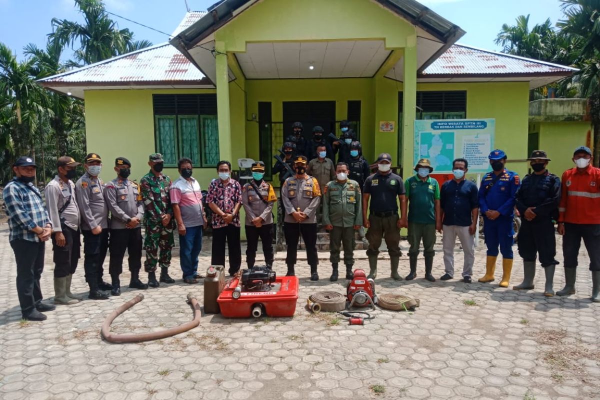 Kapolres Tanjabtim cek posko  karhutla Taman Nasional Berbak-Sembilang