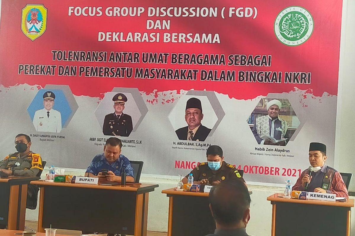 FGD Pemkab dan MUI Melawi Komitmen usung kerukunan antar umat beragama