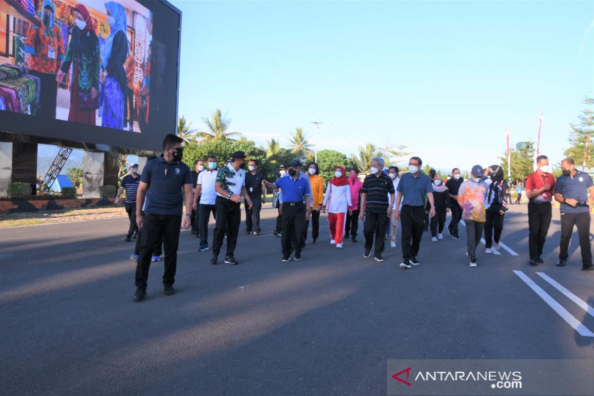 Wapres olahraga bersama Forkopimda Papua Barat