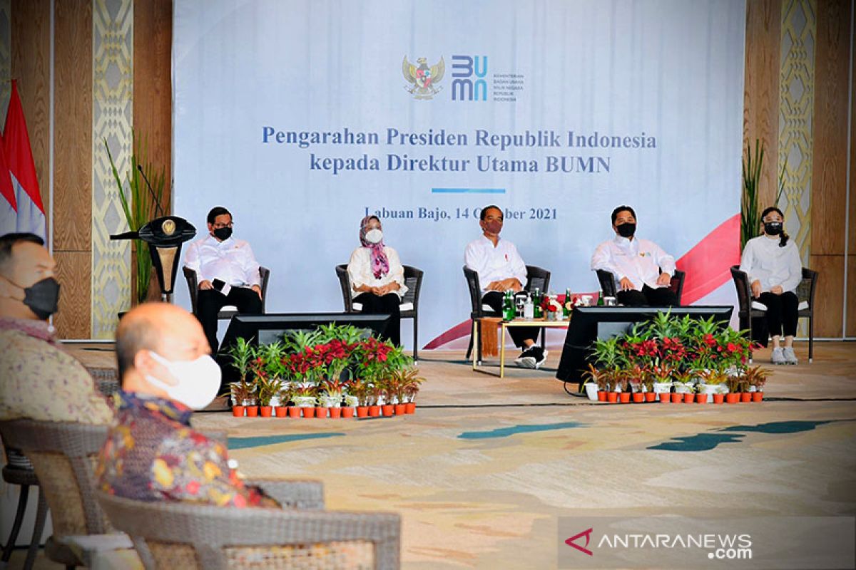 Presiden Jokowi minta BUMN bermitra dengan perusahaan global