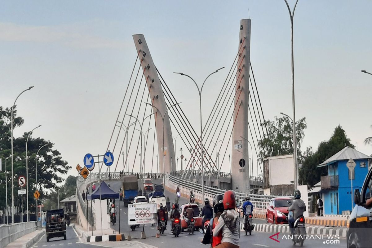 Rekayasa lalu lintas di Jembatan Sei Alalak jelang diresmikan presiden