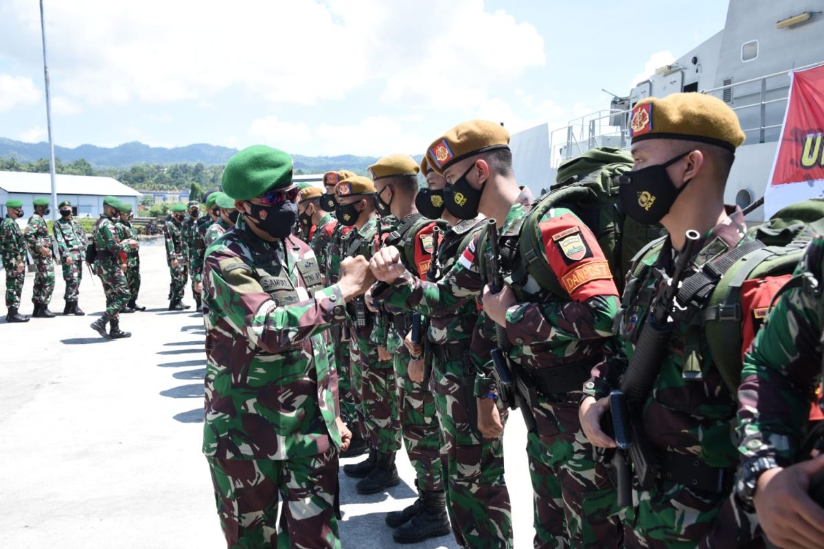 Satgas Pamrahwan Maluku diganti Yonarhanud 11/Wira Bhuana Yudha, stabilitas keamanan kondusif