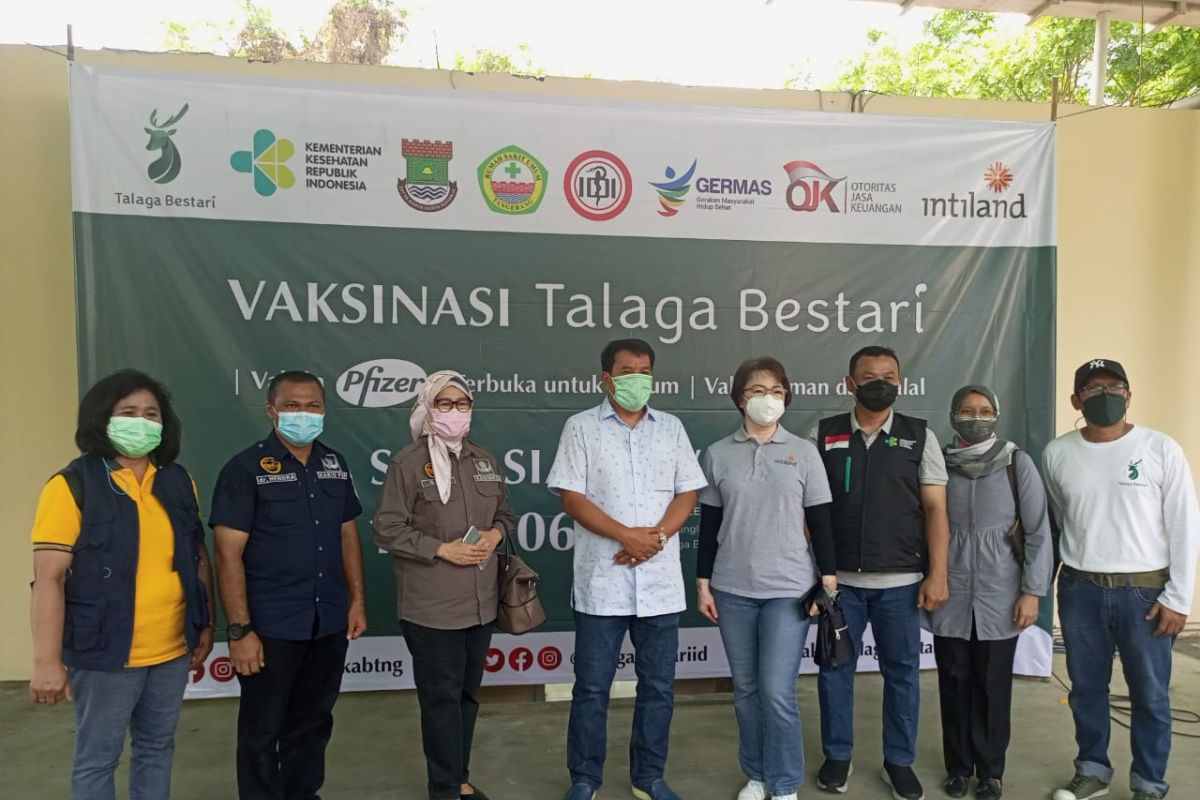 Intiland dukung Pemkab Tangerang percepatan vaksinasi di Talaga Bestari