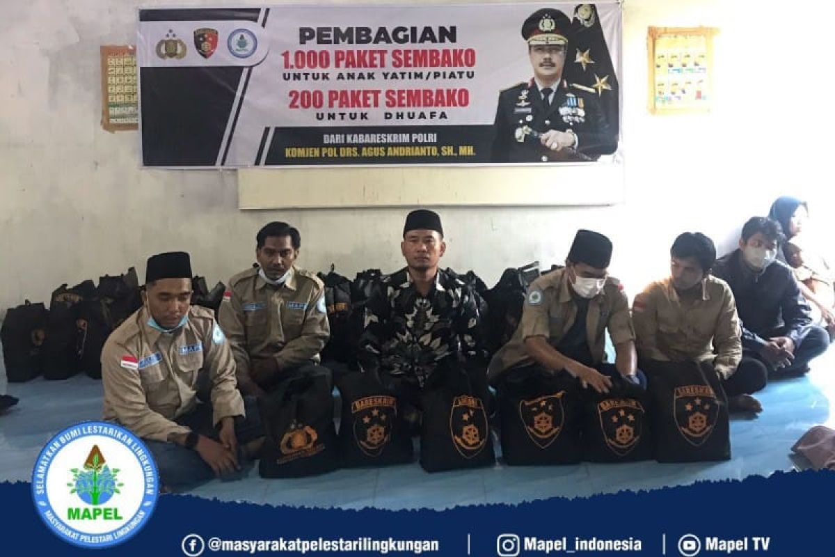 Yayasan Mapel salurkan 1.000 paket sembako untuk anak yatim