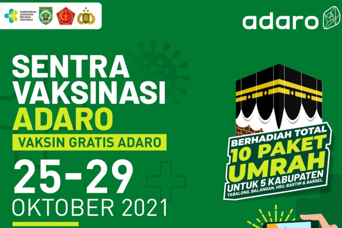 Adaro gelar 15.000 vaksin bagi masyarakat Kalselteng