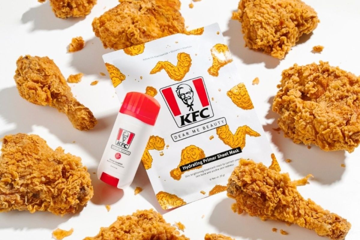 Dear Me Beauty x KFC hadirkan primer sunstick dan sheet mask