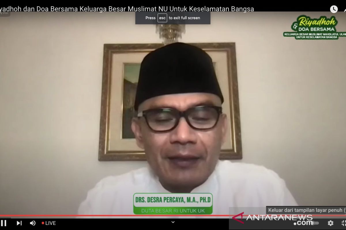 Dubes RI: Masjid Indonesia di London diharapkan dorong diplomasi keagamaan