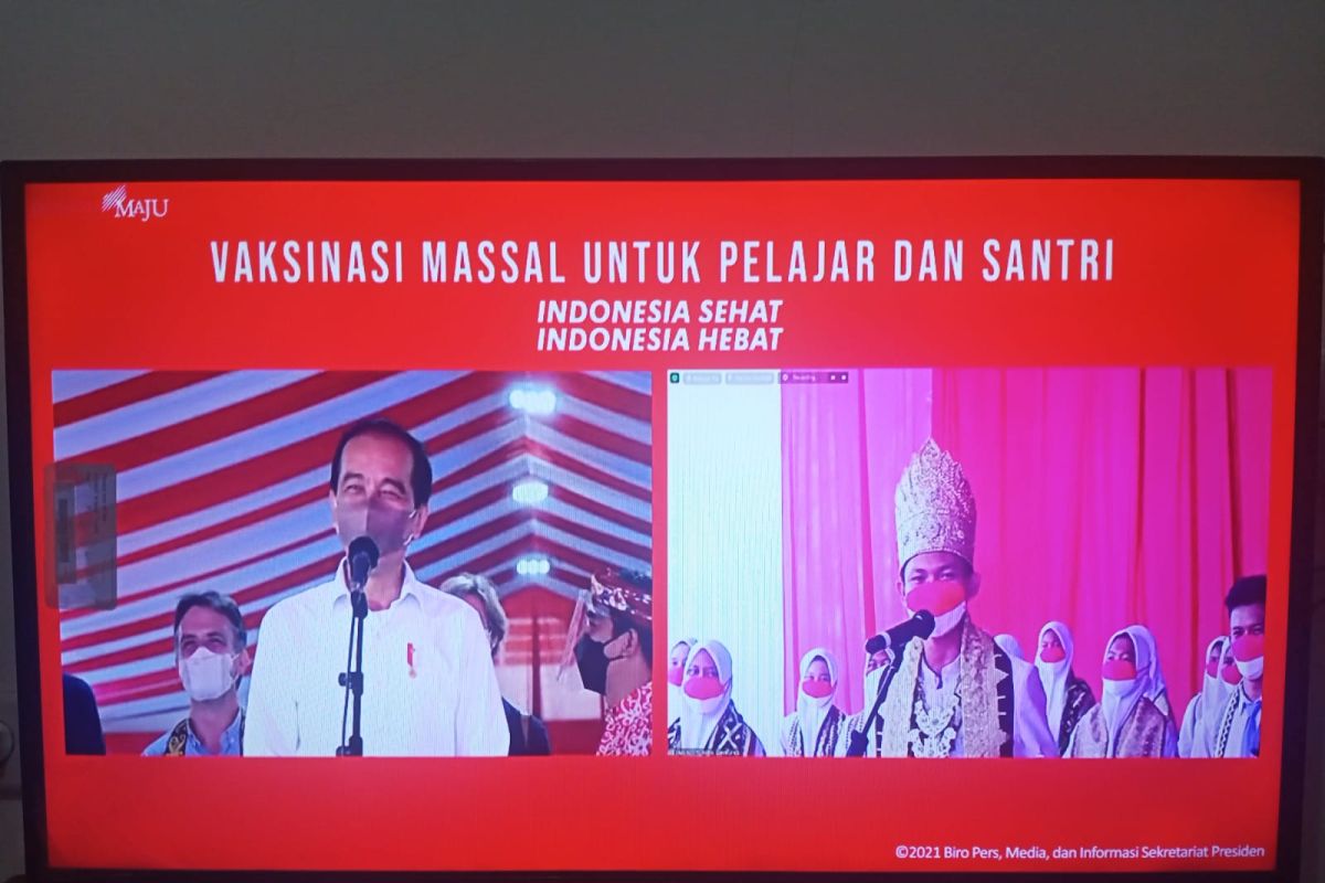 Presiden tertawa mendengar "tebak-tebakan" pelajar asal Lampung