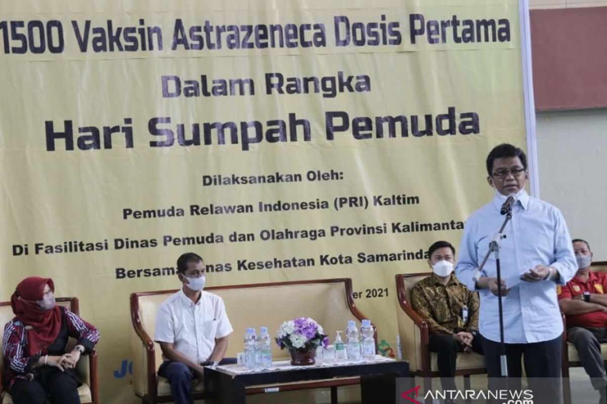 Dispora Kaltim gelar vaksinasi untuk 1.500 pemuda dan masyarakat umum