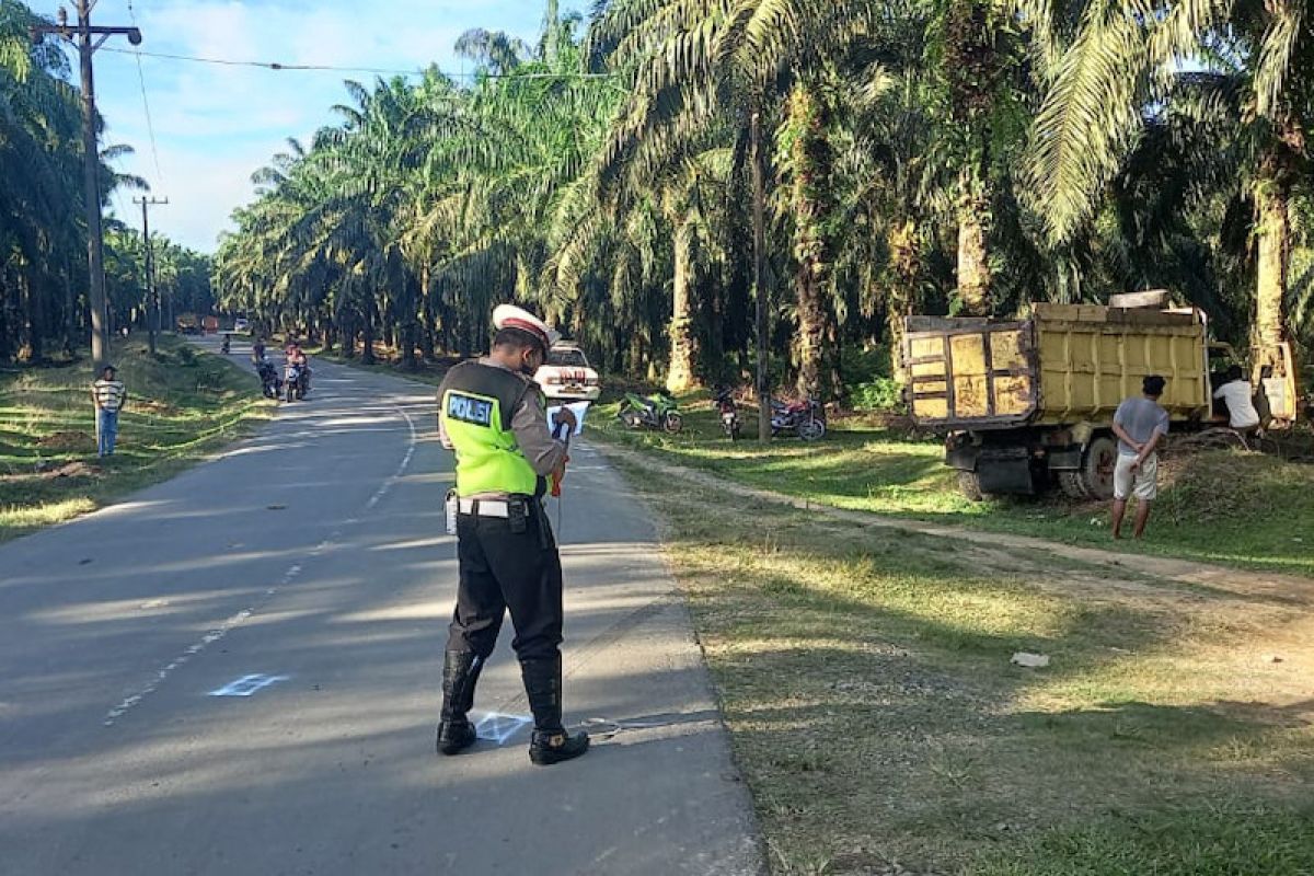 Pengendara sepeda motor meninggal dunia ditabrak truk