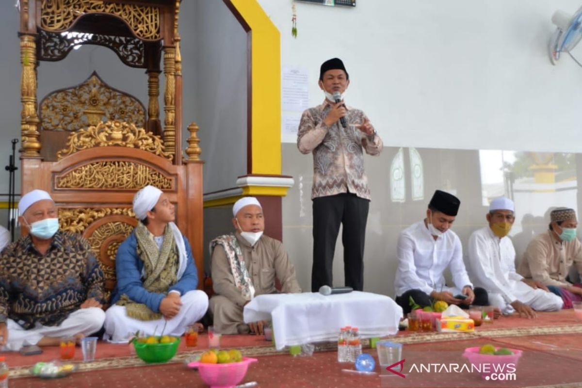 Wabup ajak jamaah Al-Mubaraqah bantu warga korban puting beliung