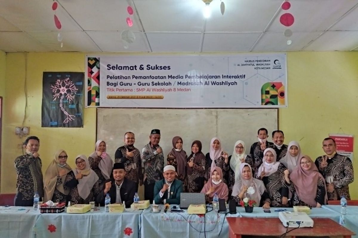 Tingkatkan kualitas guru, MP Al Washliyah Medan gelar pelatihan pemanfaatan media pembelajaran interaktif