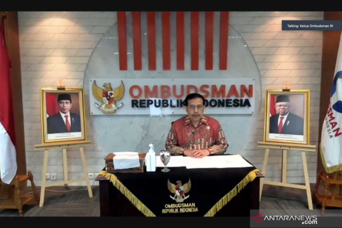 Ketua Ombudsman: Ada penurunan laporan praktik malaadministrasi saat pandemi