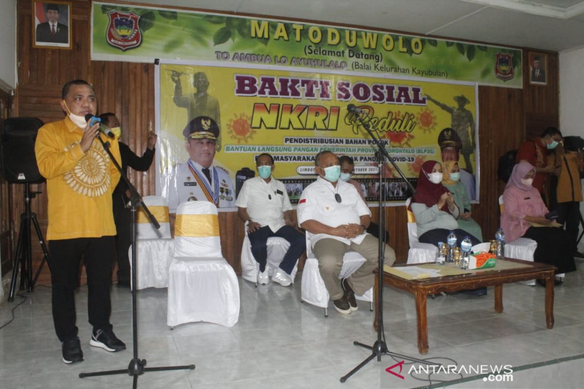 Pemkab Gorontalo bersinergi dengan TNI dan Polri tanggulangi COVID-19