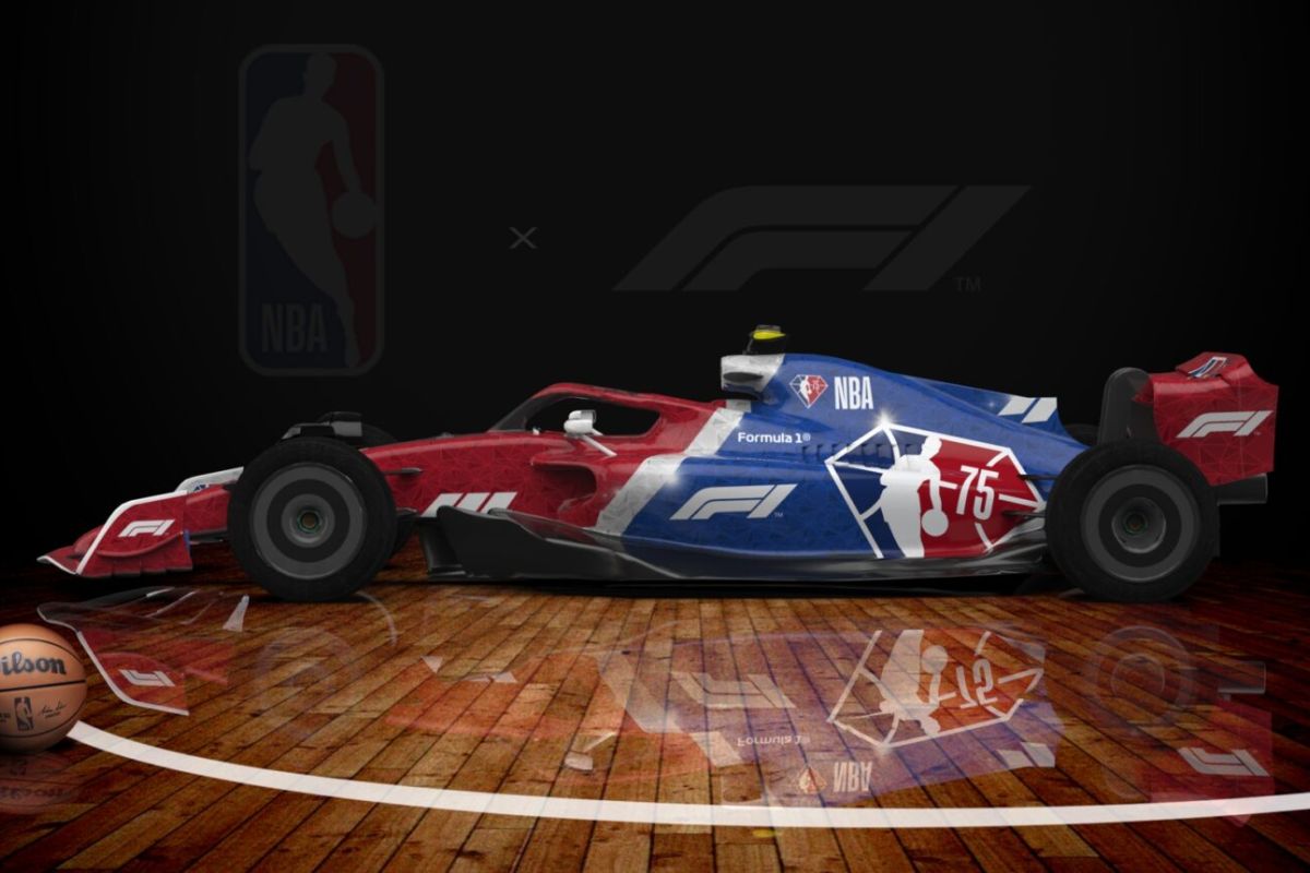 NBA dan Formula 1 umumkan kemitraan dengan hadirkan mobil corak khusus