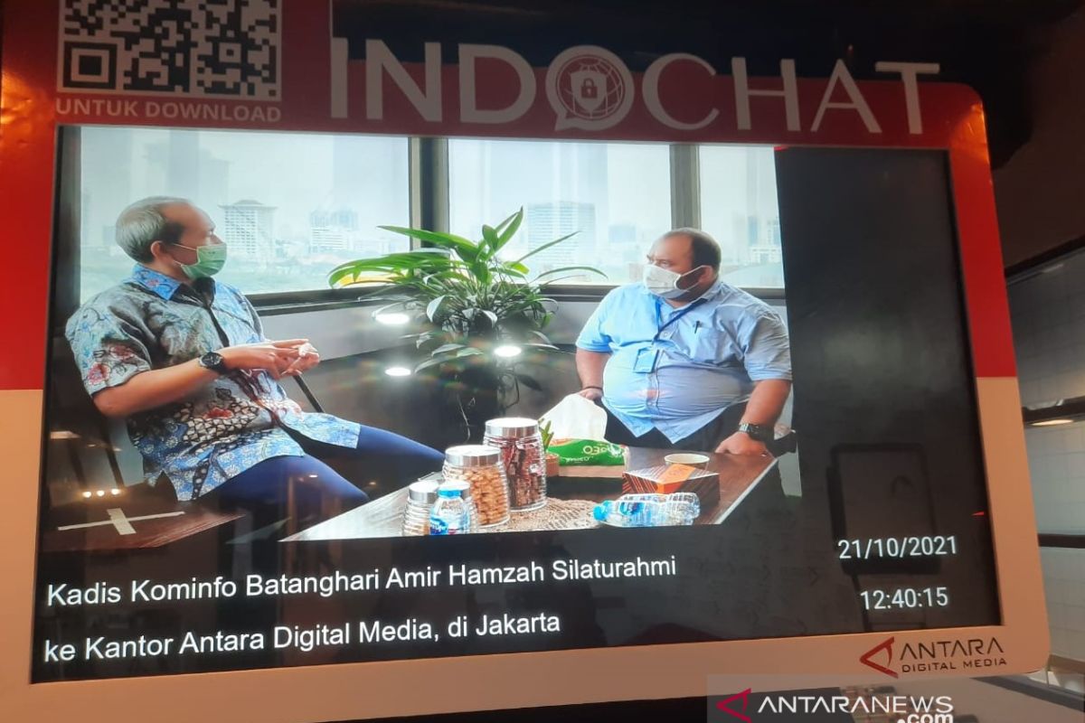 Kominfo Batanghari jajaki media luar ruang  dengan IMQ ANTARA Digital Media