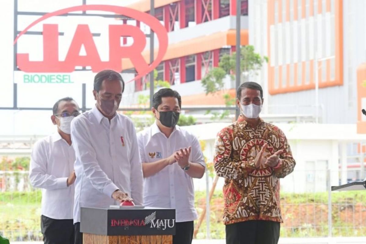 Presiden Joko Widodo sebut produksi biodiesel di dalam negeri hemat devisa Rp56 triliun