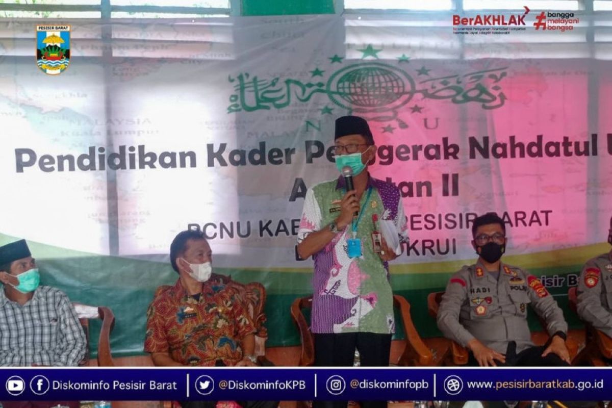 Bupati Pesisir Barat hadiri pelatihan pendidikan NU Angkatan II