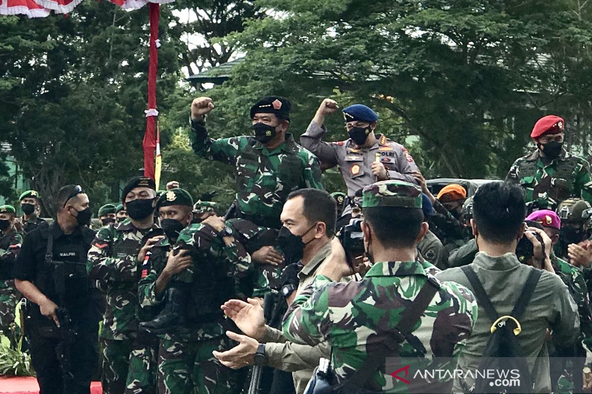 Panglima TNI dan Kapolri ucapkan terima kasih kepada prajurit jaga PON XX