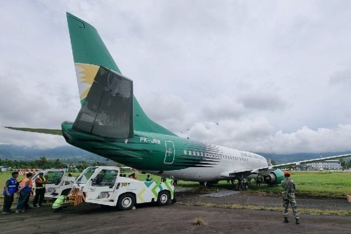 Pesawat cargo Jayawijaya Air tergelincir di Bandara Sentani, Jayapura