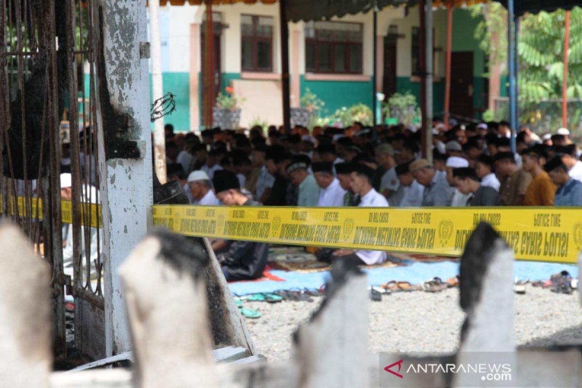 Polisi selidiki penyebab kebakaran masjid di Aceh Barat