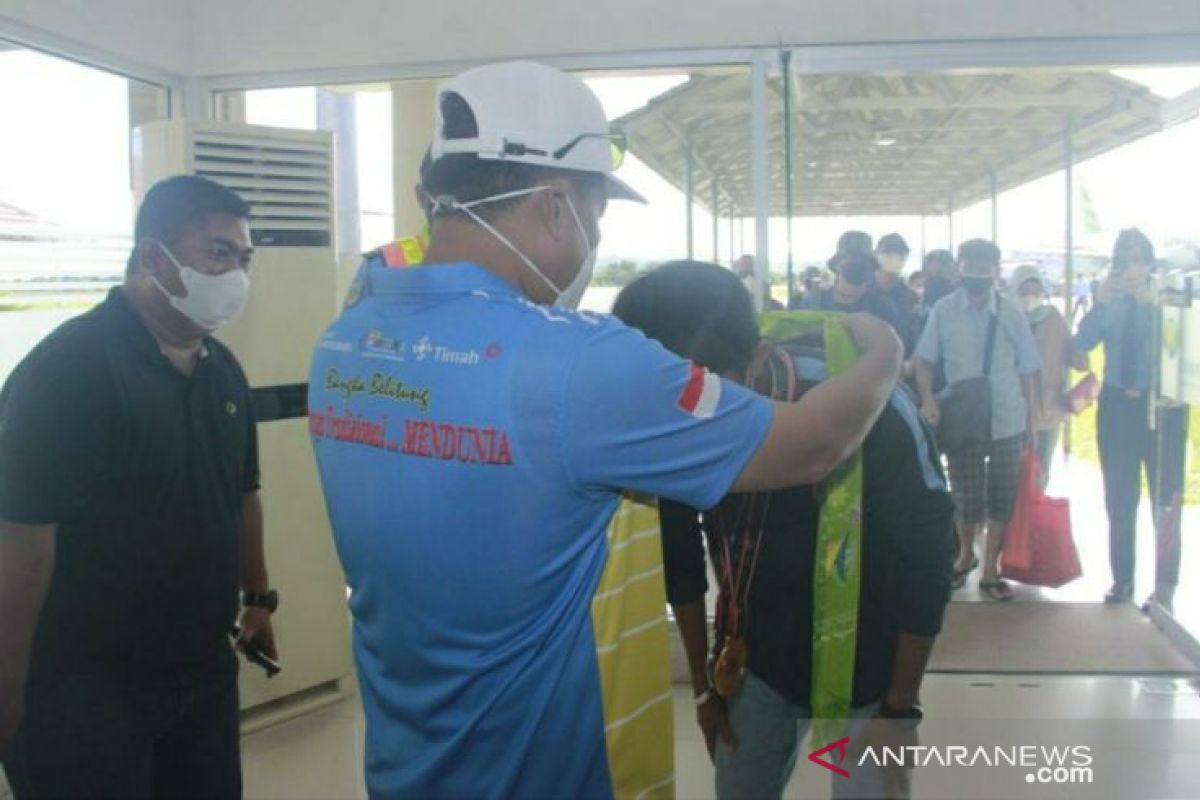 Sekda Belitung sambut kepulangan atlet peraih medali PON XX Papua