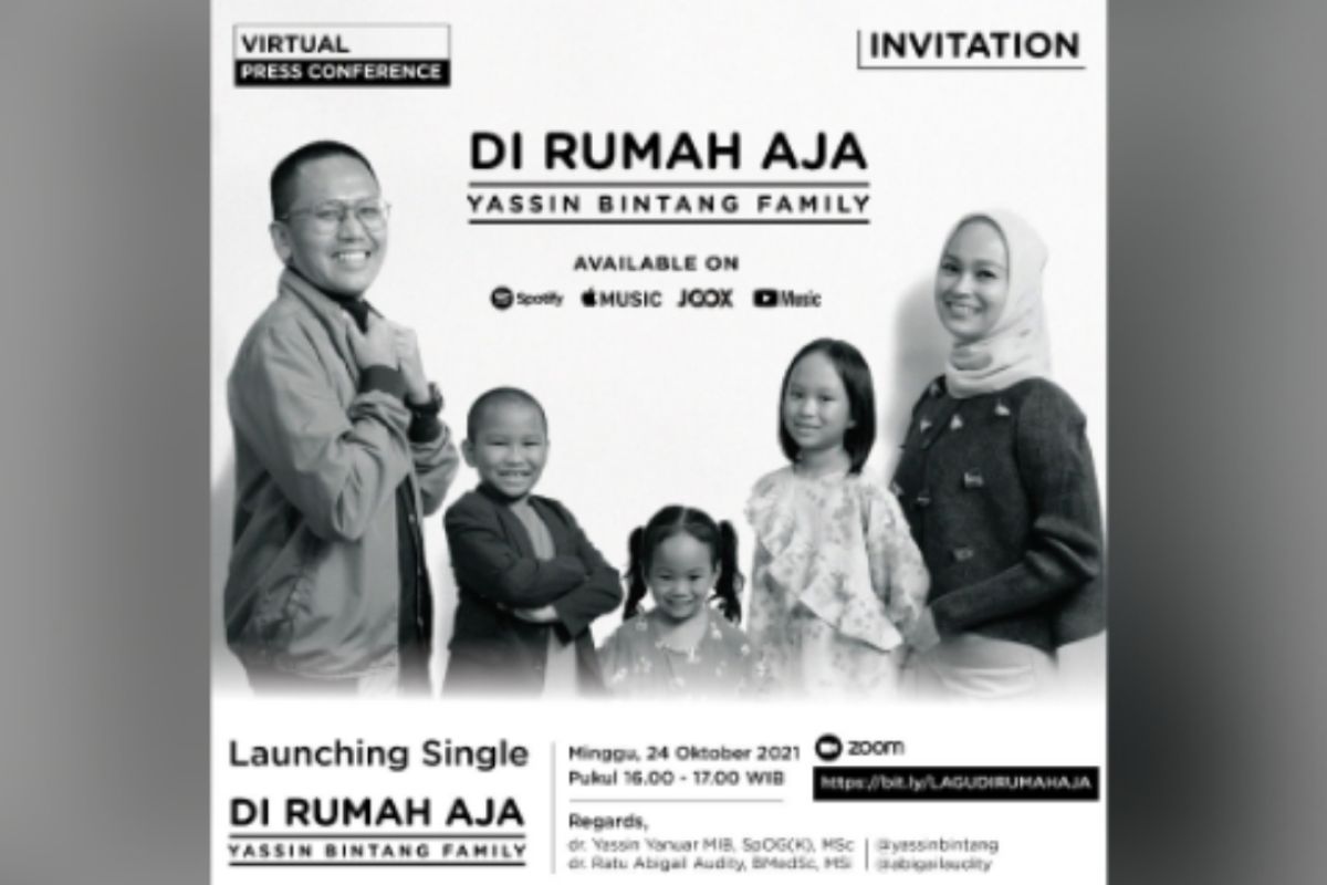 "Di Rumah Aja" Single Hits Yassin Bintang Family