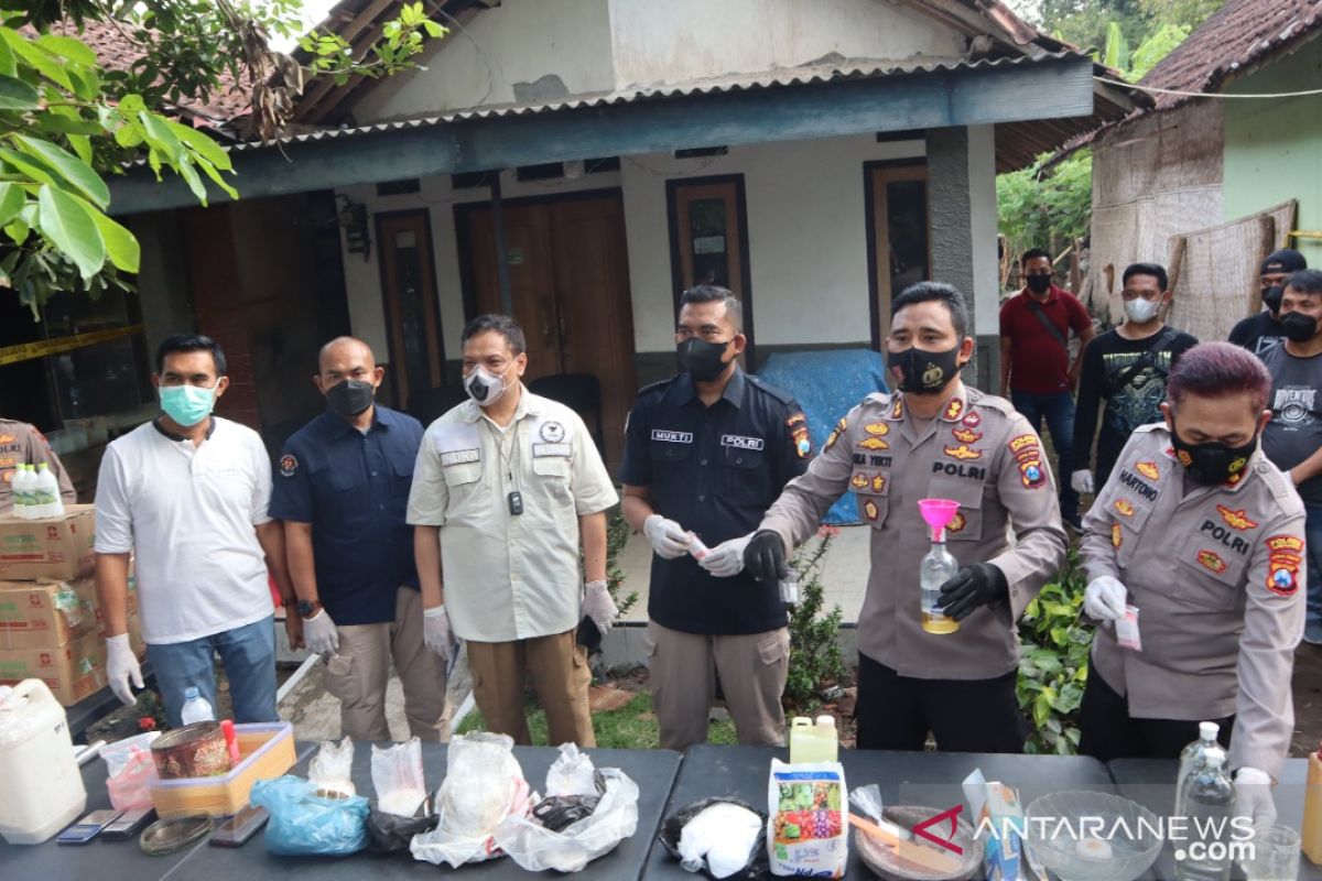 Polisi ungkap produsen sabu-sabu di Lumajang Jatim