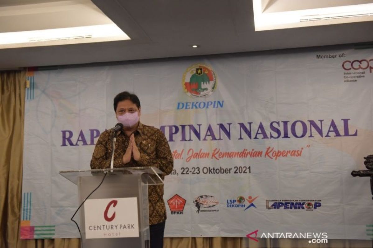 Menko Perekonomian Airlangga nilai digitalisasi koperasi jadi peluang emas pada era digital