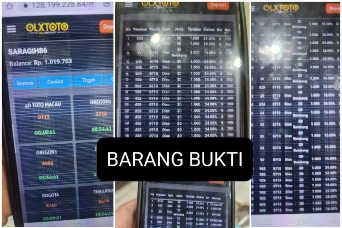 Polisi tangkap penjual judi togel di terminal bus