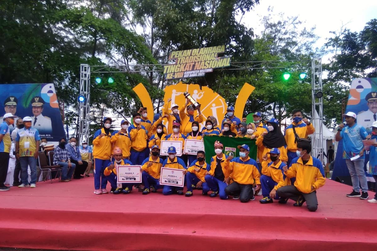 Banten juara umum Pekan Olahraga Tradisional Nasional VIII 2021