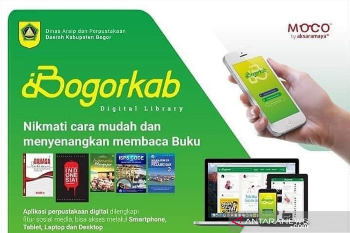 Pemkab Bogor luncurkan perpustakaan digital