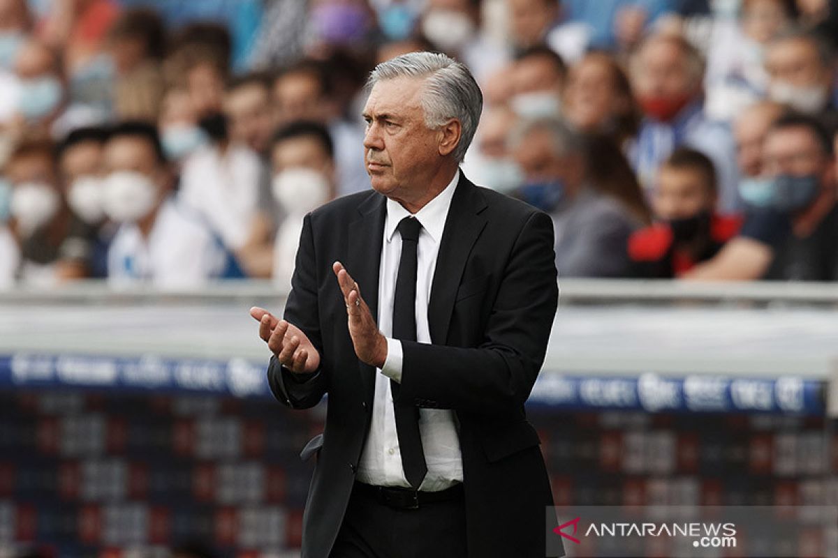 Liga Champions - Ancelotti sebut dukungan suporter jadi keuntungan untuk Real Madrid lawan PSG