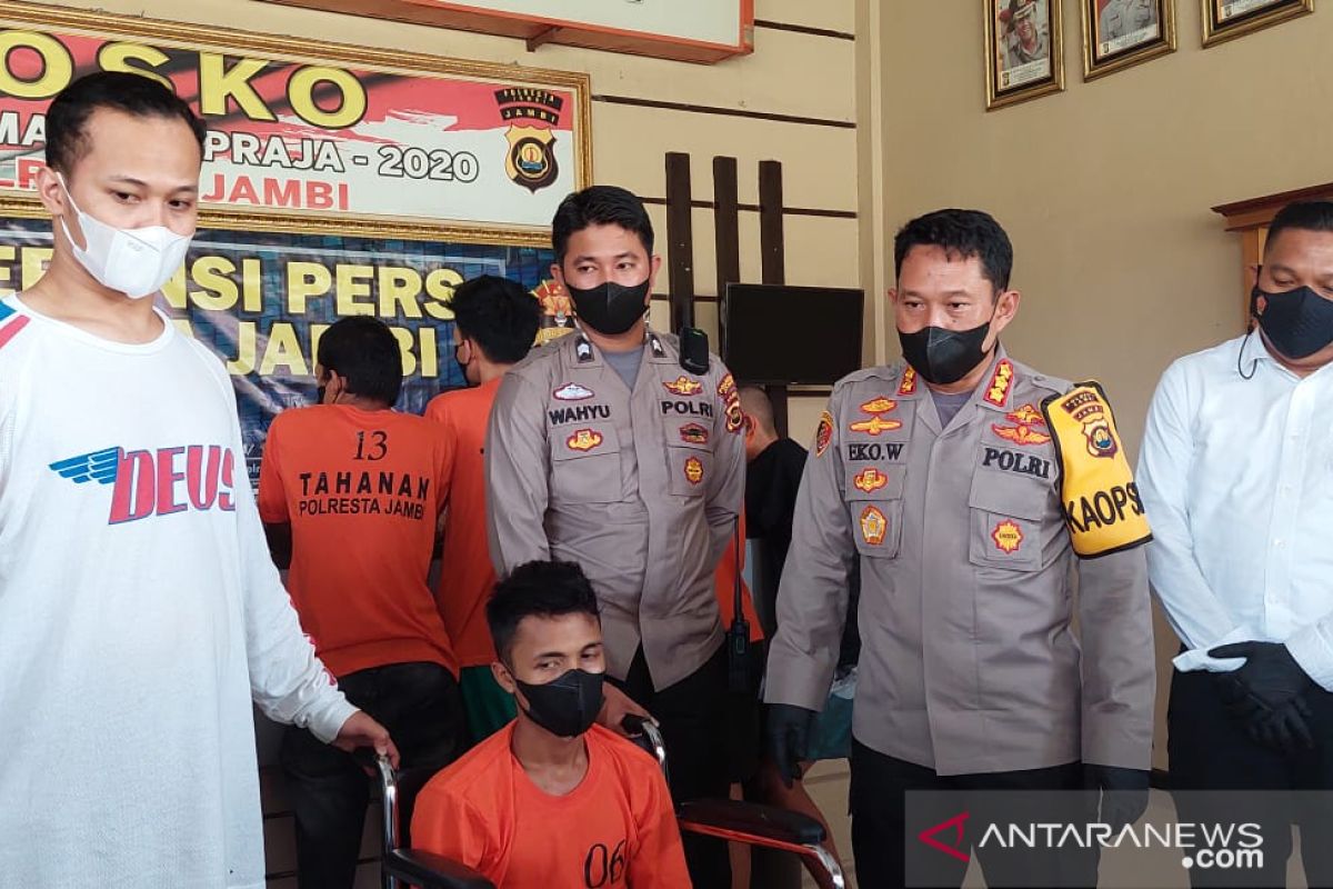 Polresta Jambi tangkap 10 anggota geng motor anarkis